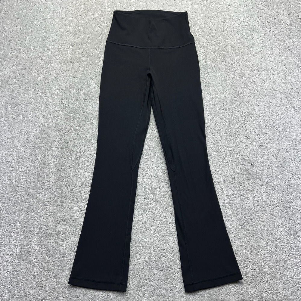 Lululemon Align High Rise Mini-Flare Pants Womens Size 4 Nulu Black Yoga Legging